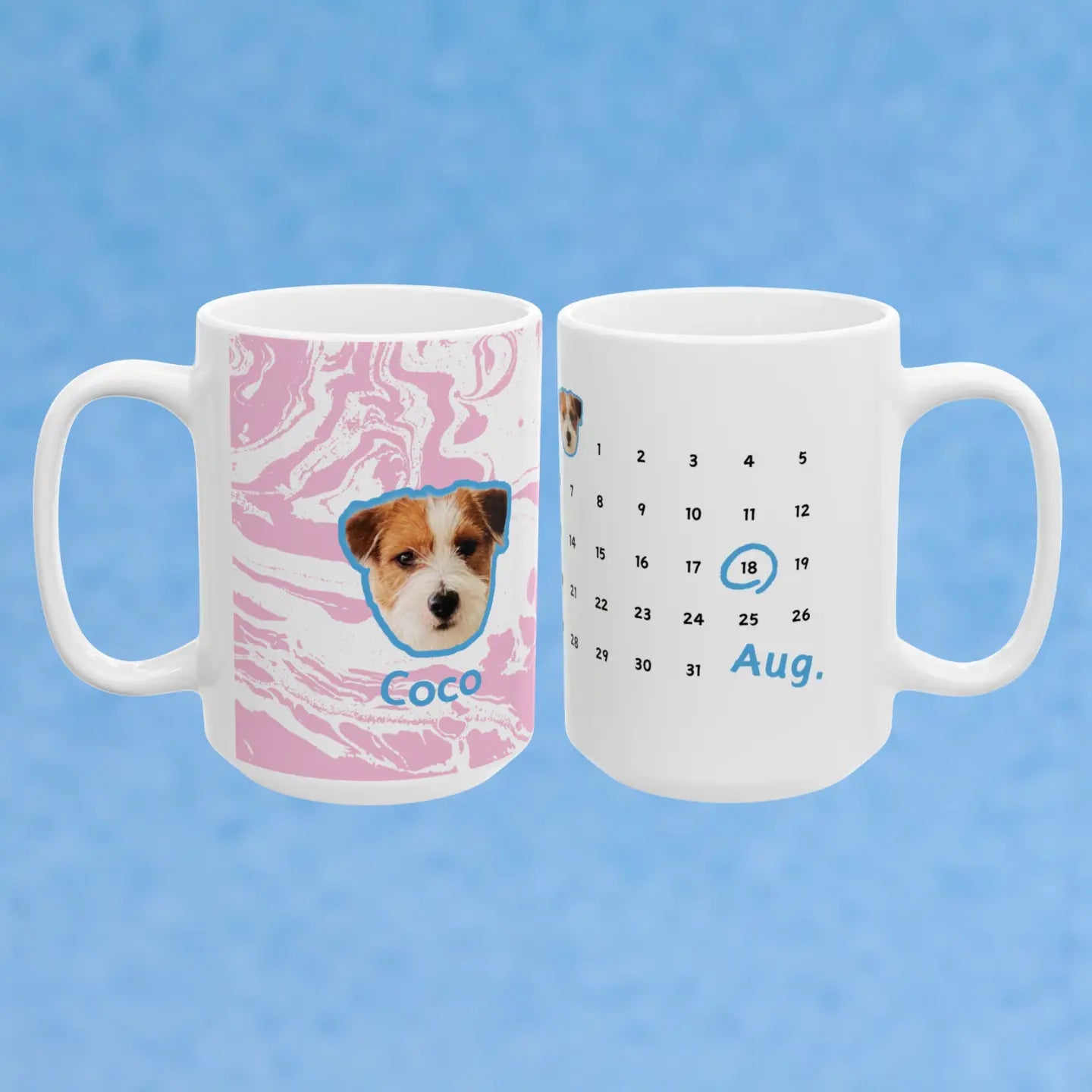Custom Pet Face Mug Birthday Anniversary