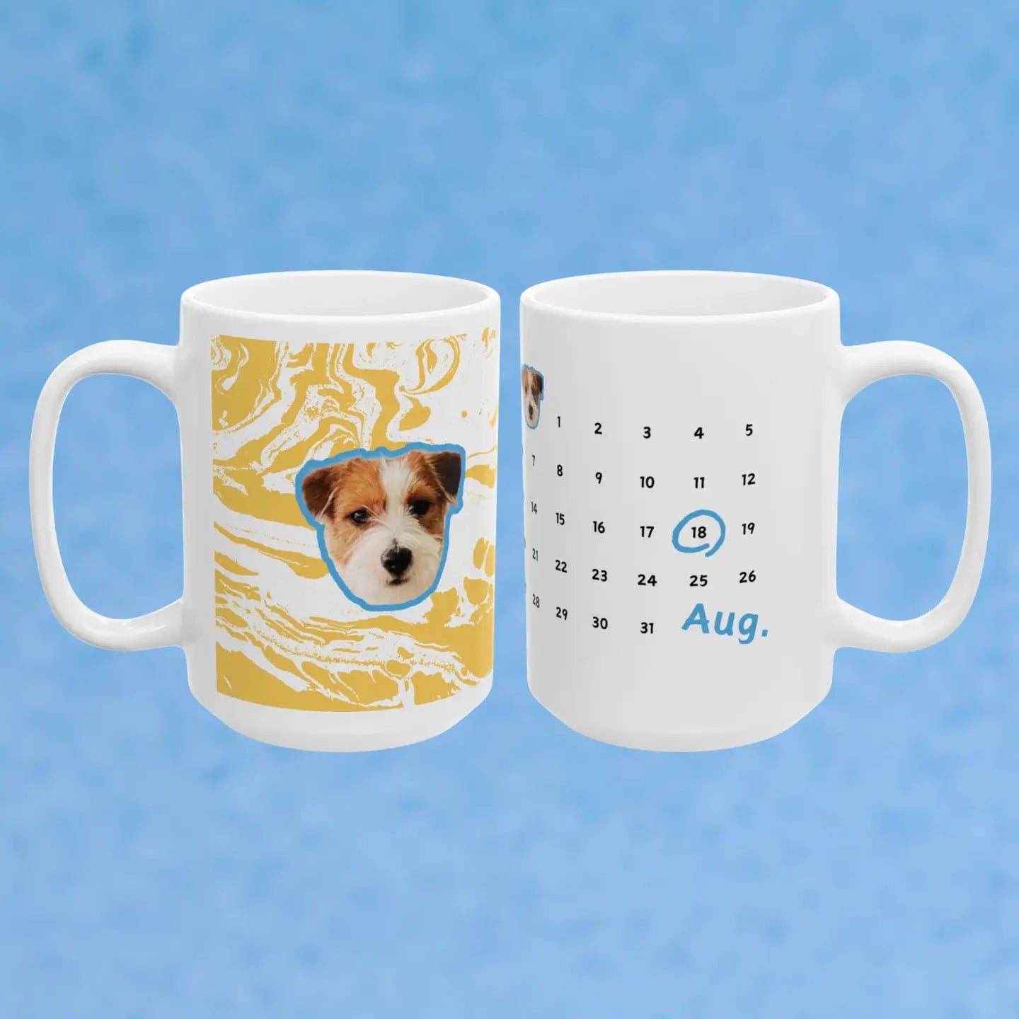 Custom Pet Face Mug Birthday Anniversary