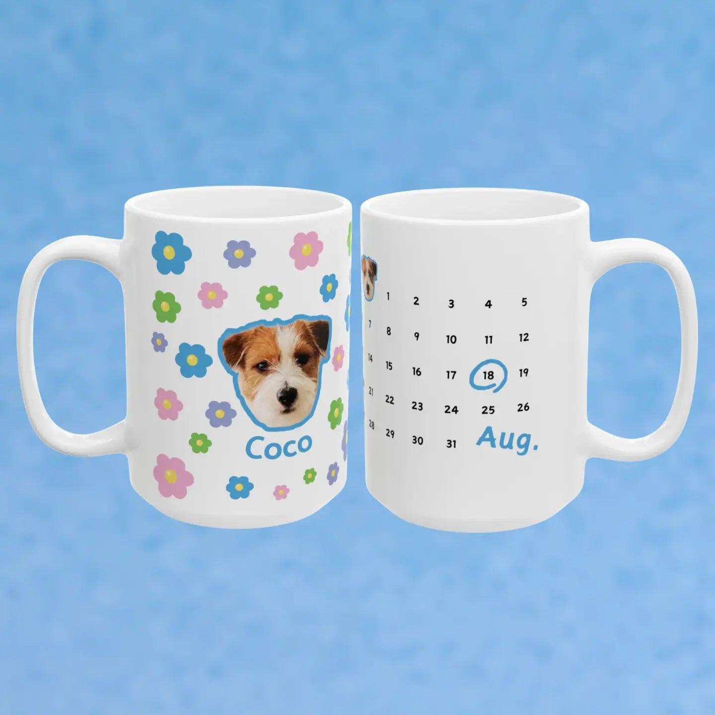 Custom Pet Face Mug Birthday Anniversary