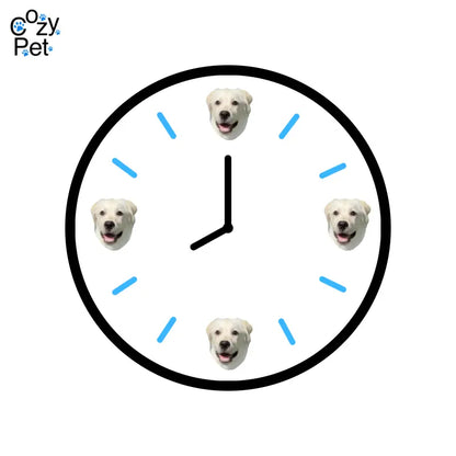 Custom Pet Art Wall Clock | Personalized Home Decor