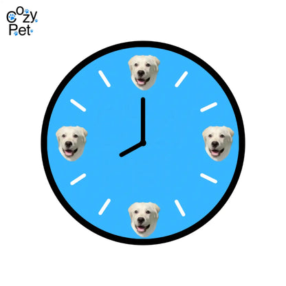 Custom Pet Art Wall Clock | Personalized Home Decor