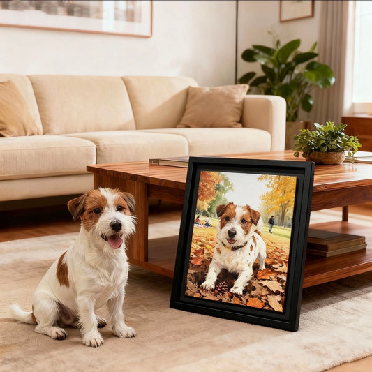 Custom Seasonal Pet Portrait – Spring, Summer, Fall & Winter | Personalized Dog & Cat Art