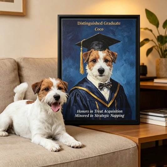 Custom Pet Graduation Portrait