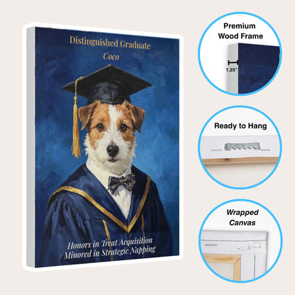 Custom Pet Graduation Portrait