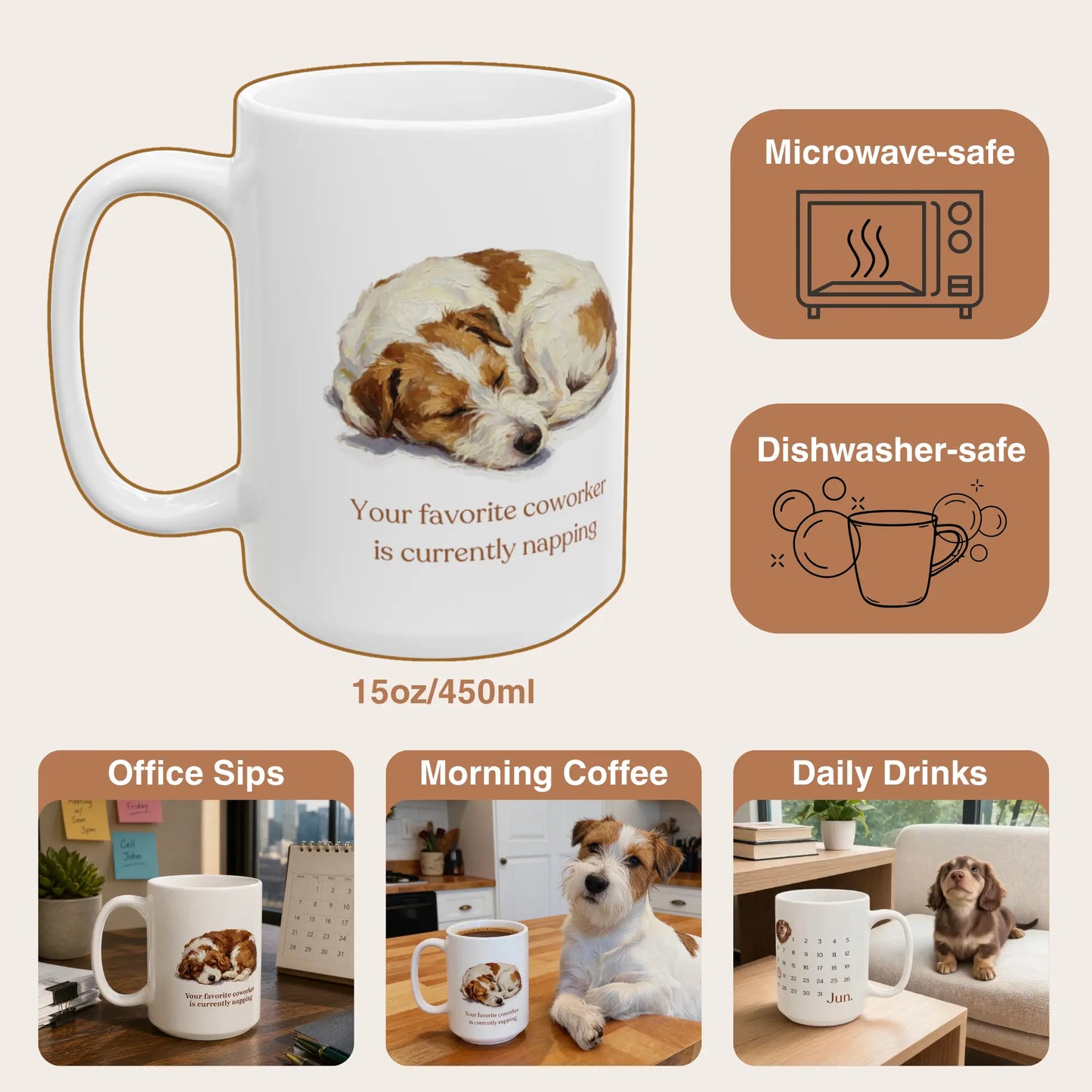Custom Pet Face Mug Birthday Anniversary Gift 15oz/450ml