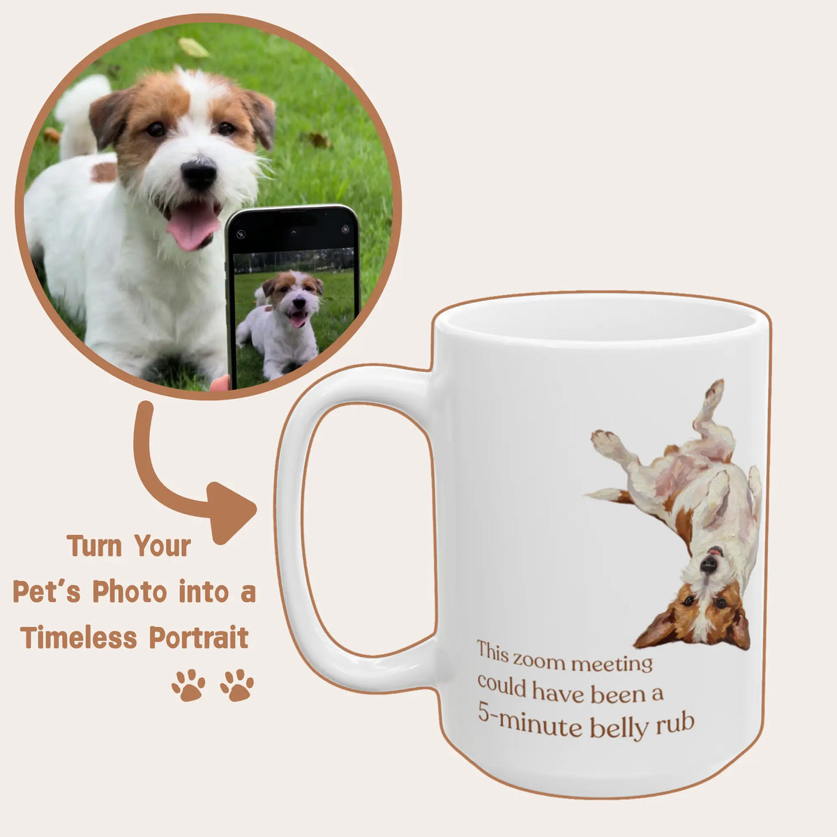 Custom Pet Face Mug Birthday Anniversary Gift 15oz/450ml