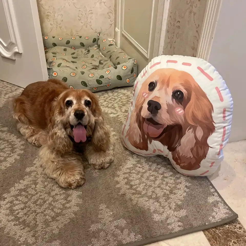 Personalized Pet Portrait Pillow