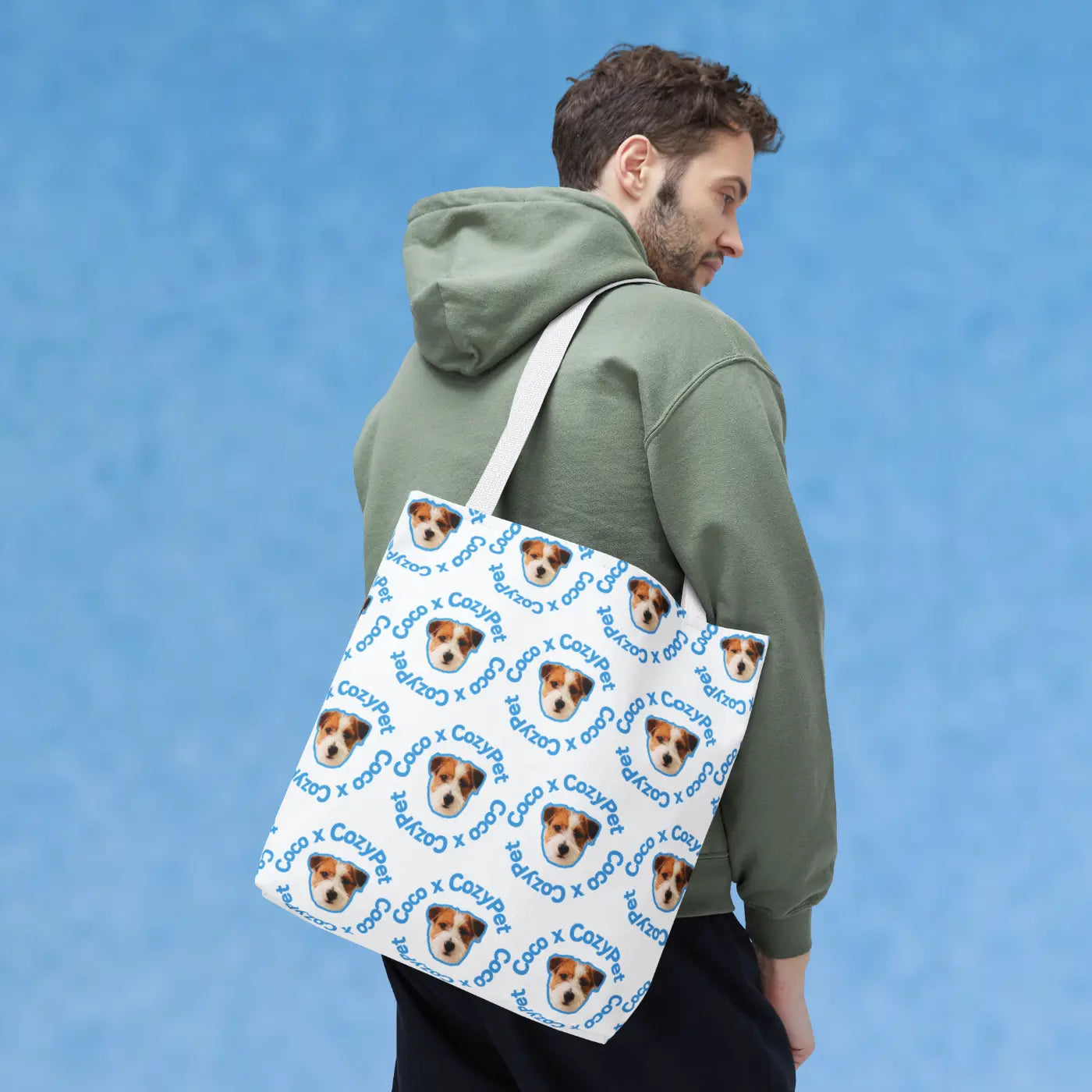Custom Pet Face Tote Bag