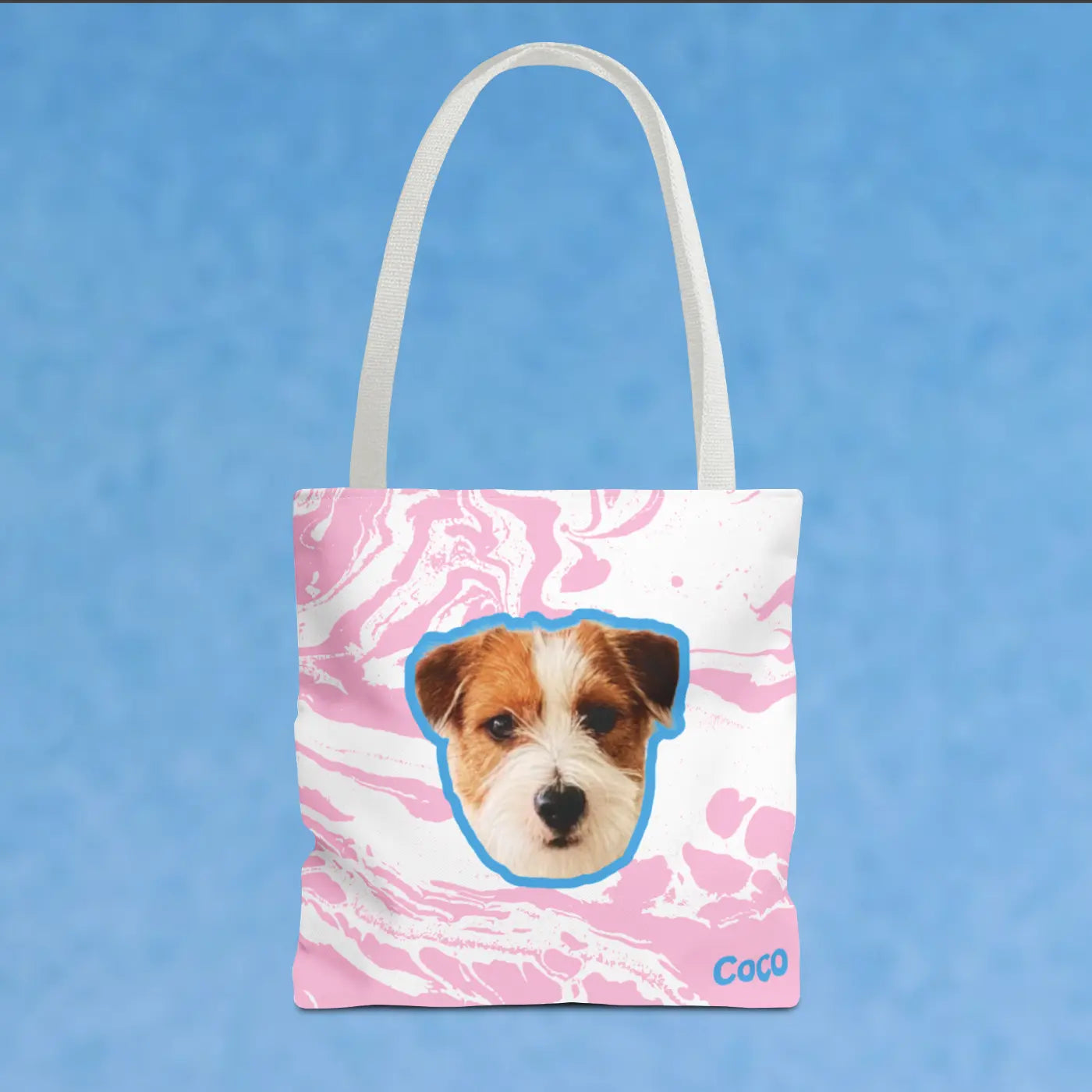 Custom Pet Face Tote Bag