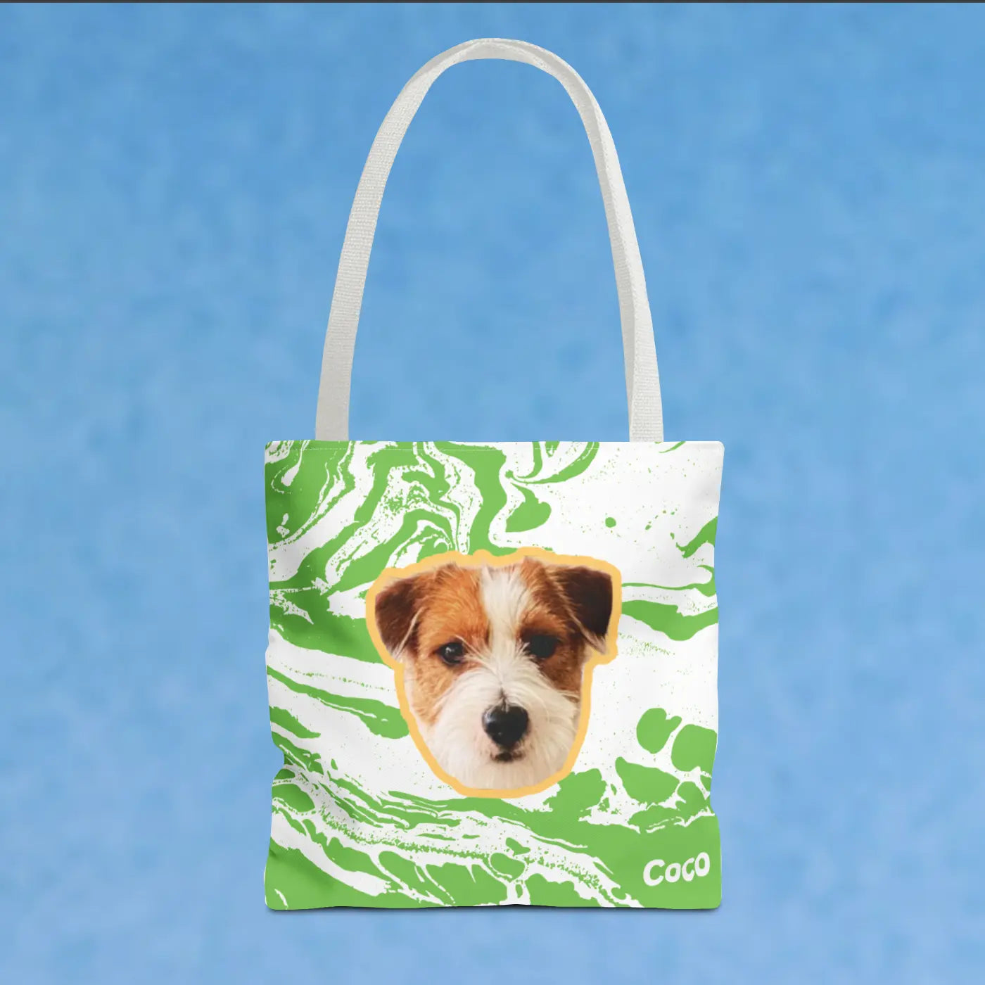 Custom Pet Face Tote Bag