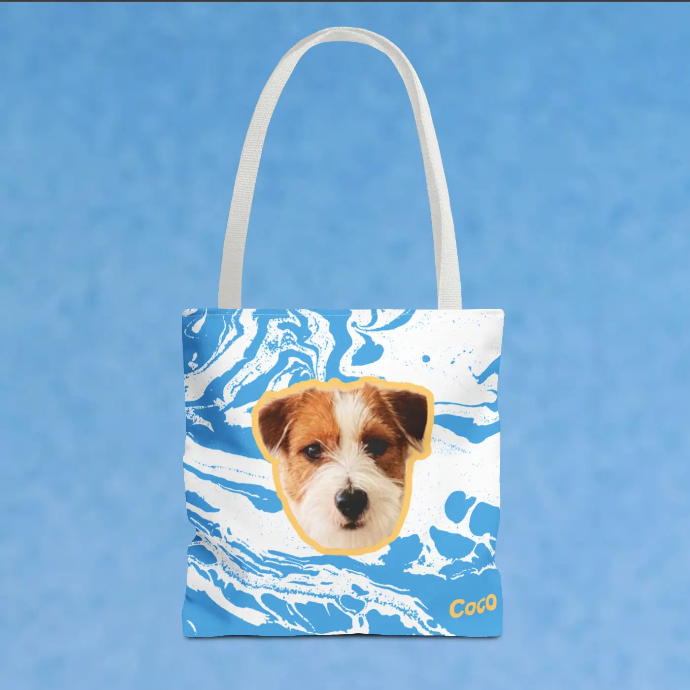 Custom Pet Face Tote Bag