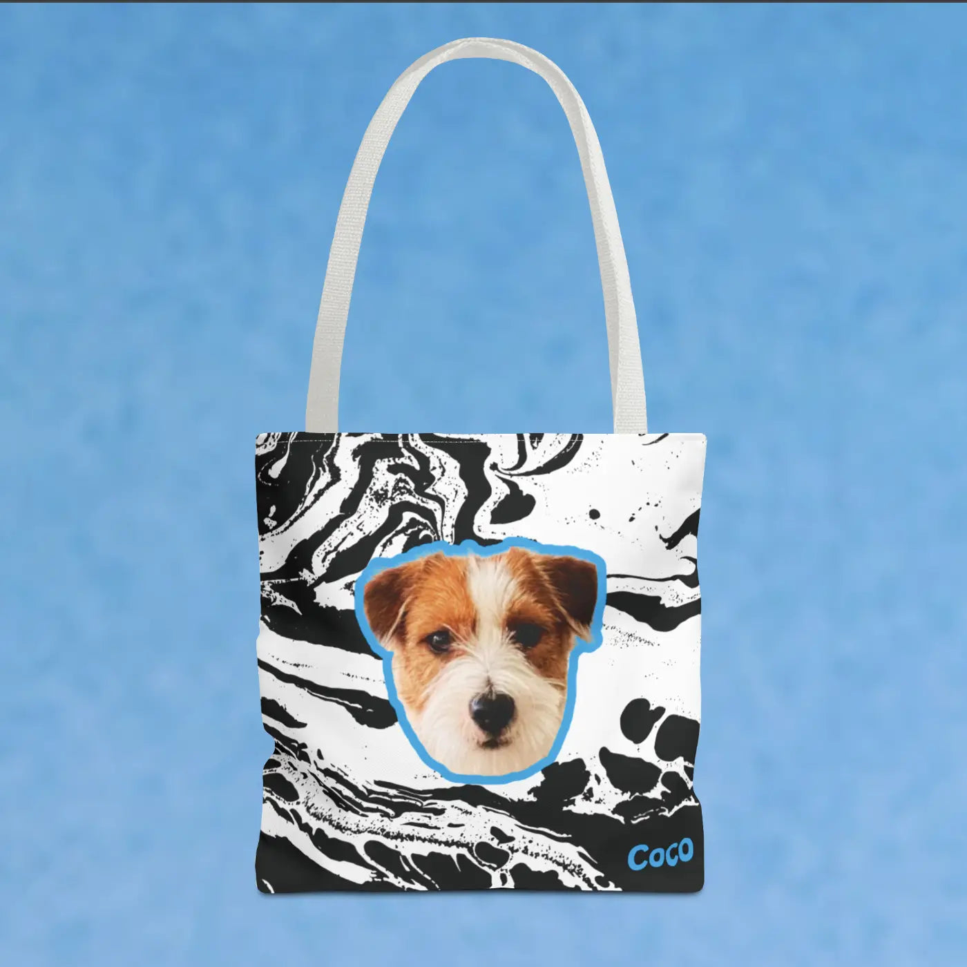 Custom Pet Face Tote Bag