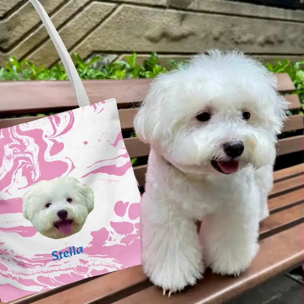 Custom Pet Face Tote Bag