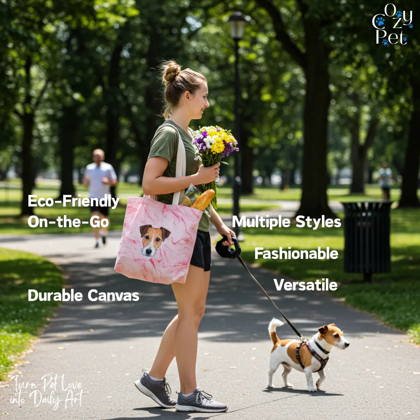 Custom Pet Face Tote Bag